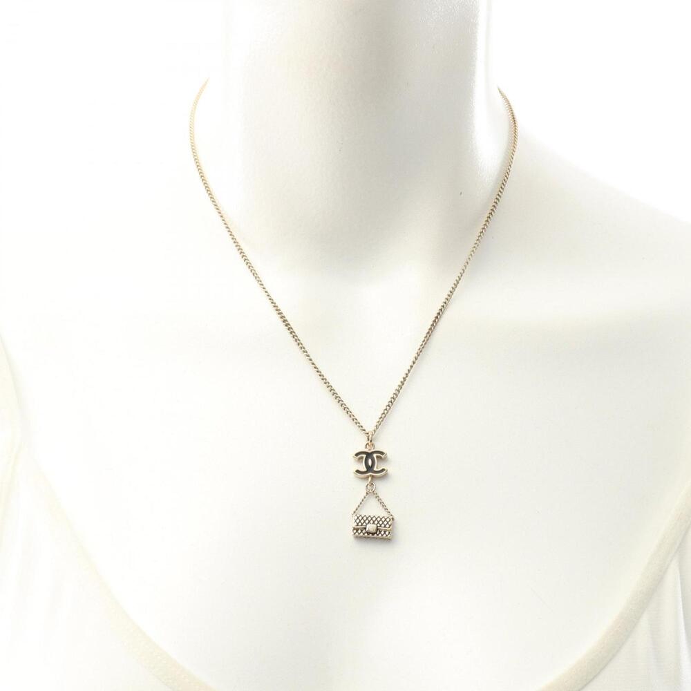 CHANEL Authentic Black Logo Necklace - Picture 5 of 5